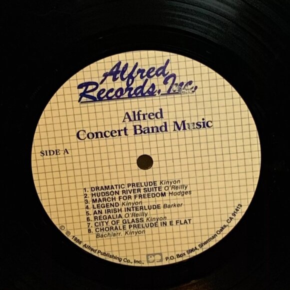 Alfred Concert Band Music (Vinyl, 1986) Alfred Records NM LP Record Album - Picture 9 of 11